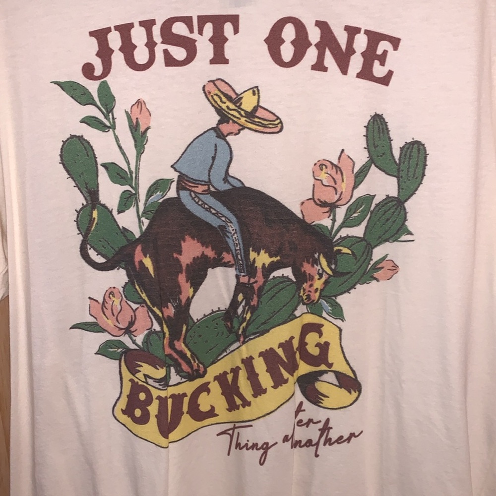 Western “One Bucking Thing After Another” Size Large - Picture 3 of 4